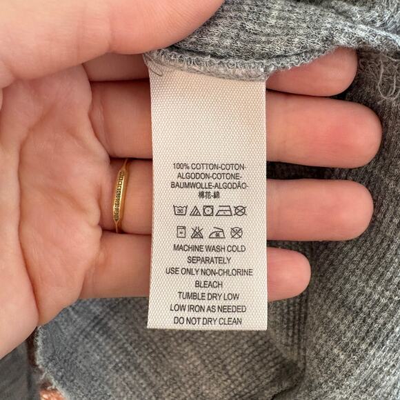 Free People We the Free Coastline Peplum Thermal Blouse XS Babydoll - Picture 10 of 11